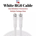 RG6 Coaxial Cable White Dual Shielded Satellite Tv Antenna Wire Multi-pack Lot. Fixed Price $547.75.
