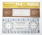 Vintage Jeppesen Pilots PV-2 Avigation Chart Plotter, No. 4401 W/cover Sleeve. Fixed Price $10.99.