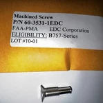 60-3531-1 Edc Screw B757 Series New Grimes Interchangeable Part #. Fixed Price $42.00.