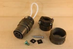 Amphenol MS3106A18-9S Mil Spec Circular Connector W/ Jumper, Clamp. Fixed Price $35.49.