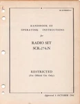 1944 Aaf SCR-274N Aircraft Radio Operating Instruction Flight Manual Handbook-cd. Fixed Price $19.99.