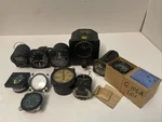 Vintage Aviation Instrument Lot 11PC Sperry Lear Cessna Gauges Airspeed Compass. Fixed Price $200.00.