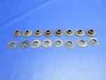 Lycoming Valve Spring Seats W/ Washers P/n LW-10076 Lot Of 8 (0226-970). Fixed Price $65.75.