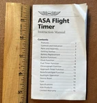 Asa Flight TIMER-2 Aviation Instructions Only. Fixed Price $5.95.
