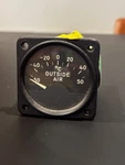 47B9A Lewis Outside Air Temperature Indicator (-50 50C) (volts: 12 24). Fixed Price $100.00.