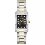 New Bulova Classic Diamond Ladies Tank Rectangular Watch 98P230 Two Tone Quartz. Fixed Price $109.95.