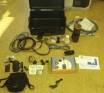 Iridium 9505 Satellite Phone + General Dynamics Fly Away Kit. Fixed Price $580.00.