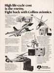 Rockwell Collins Avionics Military Aircraft Vintage 1980S Print Ad. Fixed Price $17.45.