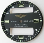 Breitling Chronograph Watch Dial Emergency 121.5 Mhz For Parts Project .... Fixed Price $450.00.