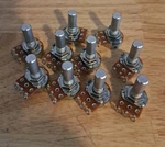Alpha 31JN401-F B10K Linear Taper Potentiometer .125W 150V Turn Qty. Fixed Price $14.00.