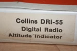 Rockwell Collins DRI-55 Digital Radio Altitude Indicator Instruction Manual. Fixed Price $150.00.