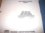 King 600/660, KNR-600A & 660A Nav Loc Service Manual. Fixed Price $95.37.