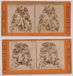 Paris Stereo - Details Of The Arc Triomphe 2 Vintage Albumen Prints C.1868. Fixed Price $12.96.