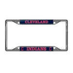 Cleveland Indians Mlb 3D Fade Resistant 4-HOLE Chrome Metal License Plate Frame. Fixed Price $24.95.
