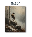 Vintage Illustration Native American Aspen Forest Snow Art Poster 8X10" Rock B. Fixed Price $11.75.