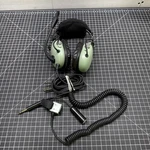 David Clark H10-13.4 Aviation Headset Dual Plug & C10-15 Push To Talk Ptt Switch. Fixed Price $199.95.
