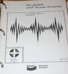 Bendix King PA-2018A Vhf Power Amplifier Installation Manual. Fixed Price $150.00.