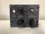Boeing Aircraft Cockpit Circuit Breaker Bright Lighting Control Panel 69-17438-8. Fixed Price $299.99.