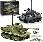 WW2 Army Building Blocks Set, Classic Military Tanks With Ro. Fixed Price $49.30.