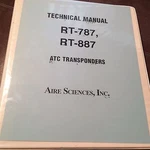 Edo-aire RT-787 And 887 Transponders Install, Service & Parts Manual. Fixed Price $68.72.