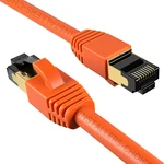 CAT8 Ethernet Cable RJ45 Shielded High Speed 40GBPS Internet Orange Copper Lot. Fixed Price $144.35.