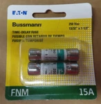 Bussman BP/FNM-15 Time-delay Fuse 250 Vac. Package Of 2. New. Fixed Price $19.49.