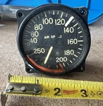 Vintage Kollsman Speed Indicator Aircraft Gauge - Trainer. Fixed Price $56.00.