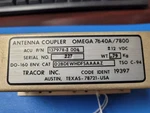 (1 Pc) 137978-1 Omega 7640A/7800 Tso C-94 Antenna Coupler. Fixed Price $199.95.