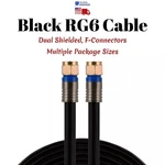 RG6 Coaxial Cable Black Dual Shielded Satellite Tv Antenna Wire Multi-pack Lot. Fixed Price $340.99.