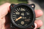 Us Gauge Co. Military Vintage 400 Lbs Oil Pressure AD-9109. Fixed Price $65.00.