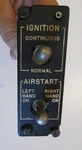 Original Cockpit Engine Airstart Panel With Switches Stamped 1968 Lh/rh. Fixed Price $68.99.