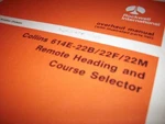 Collins 614E-22B, 614E-22F, & 614E-22M Heading Course Selector Overhaul Manual. Fixed Price $258.78.