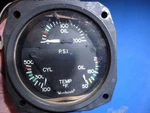 Beechcraft Engine Tri-gauge Pn 58-380084-3 As Removed. Fixed Price $99.99.
