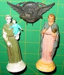 Vintage Holy Family Sacred Heart Dash Guide Auto Accessory Chevy Ford Hot Rod Gm. Fixed Price $49.95.