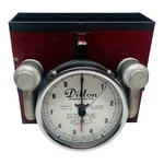 Dillon Dynamometer 5" Dial Vintage - Capacity: 1000 Lb, Divisions W/ Case. Fixed Price $149.95.