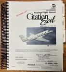 Cessna Citation Excel (560XL) Airplane Flight Manual - Performance Section. Fixed Price $125.00.