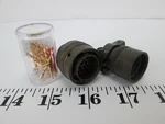 New Nos Amphenol 19 Position Circular Connector Plug, Male Pins Crimp Sku. Fixed Price $39.99.
