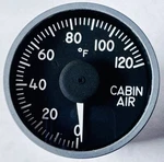 521432 Cabin Temperature Ind. Overhauled 8130-3 Faa Certs, 1159SCAV359-1. Fixed Price $245.00.