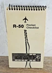 Vintage Pilot's Arnav R-50 Pocket Checklist. Fixed Price $9.00.