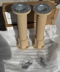 2 (pair) New General Dynamics Antenna Riser Mounts Military Tan Hmmwv M998 M1151. Fixed Price $199.00.