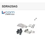 1PC L-com SDRA25AG Hood D-sub 25POS Right Angle Exit Sdc Series Metal. Fixed Price $12.80.