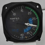 Indicator Manifold Pressure C662026-0113 United Instruments, Inc. 6121. Fixed Price $150.00.