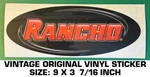 Rancho Suspension - Vintage Original Vinyl Decal Sticker Racing. Fixed Price $6.52.