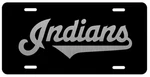 Laser Etched Cleveland Indians Black Metal Vanity Aluminum License Plate Tag. Fixed Price $24.97.