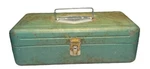 Vintage 1950'S Atco Victor Tackle Fishing Tool Box - Made Lititz, Pa Green. Fixed Price $29.00.
