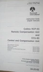 Rockwell Collins RCP/CCU-65 Remote Control Compensation Instruction Manual Book. Fixed Price $150.00.