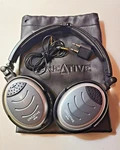 Creative HN-700 Active Noise-canceling Folding Headphones Airplane Adapter Aux. Fixed Price $24.95.