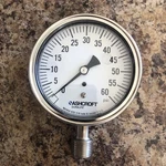 Ashcroft 35-1009-SW-04L-60# 3.5" Stainless Steel Pressure Gauge Psi. Fixed Price $31.95.