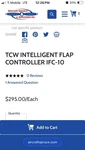 Tcw IFC-10 Intelligent Flap Controller For Experimental Aircraft. Fixed Price $275.00.