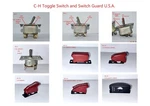 C-h Cutler Hammer Aircraft Toggle Switch 4 Models And Guard 5 Nos. Fixed Price $20.00.